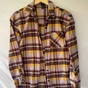 Pink/Yellow/Brown Flannel